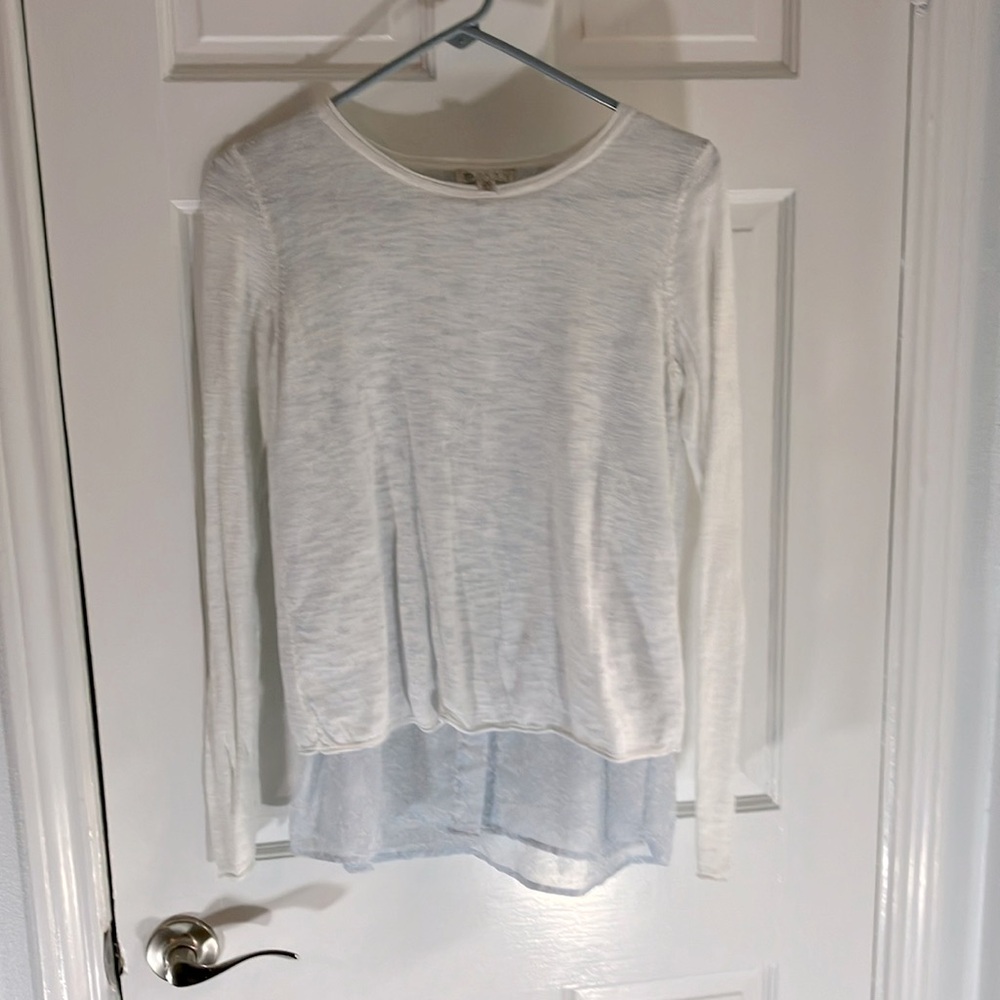 Lila Rose layered mixed media top